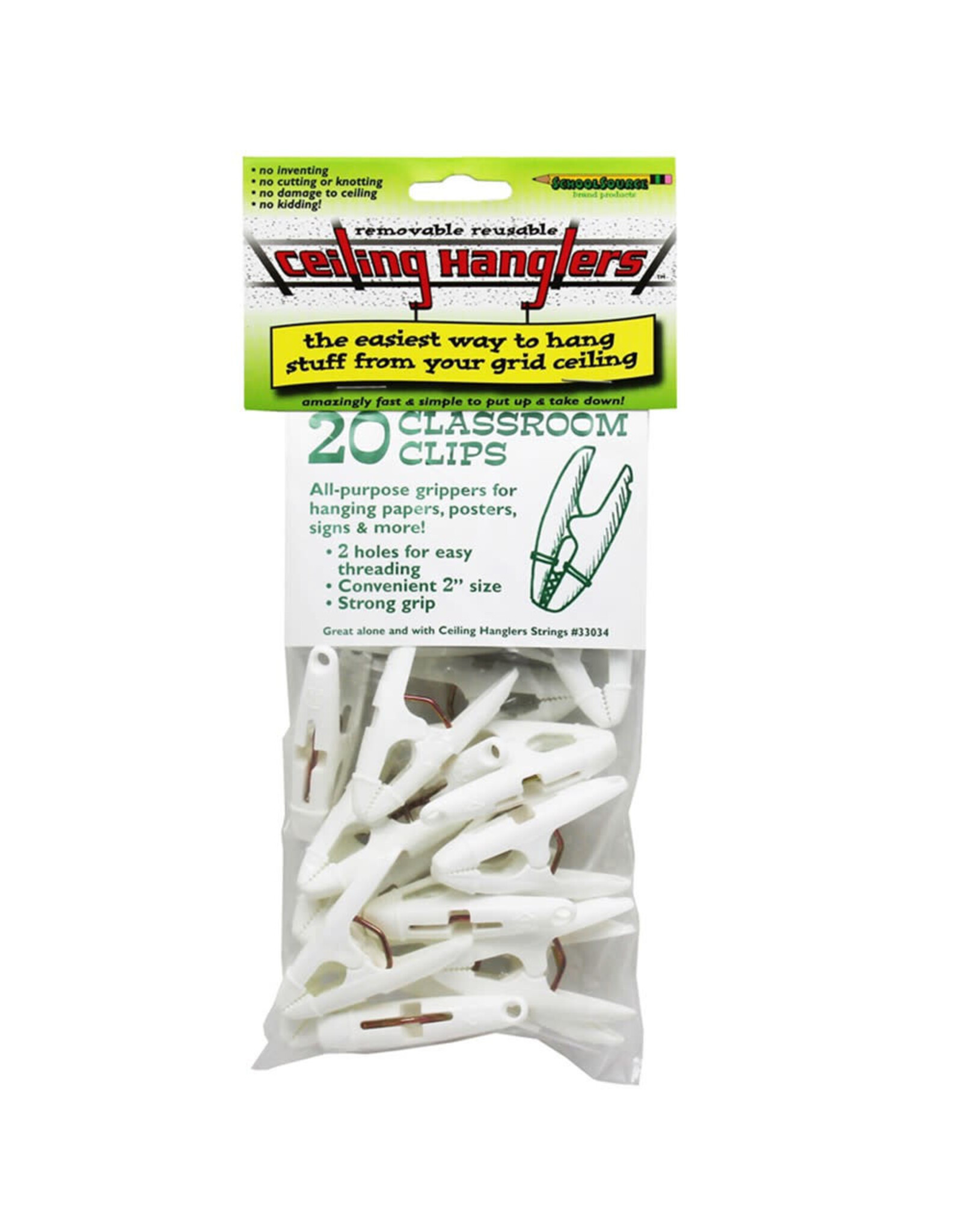 HANGLERS: CLASSROOM CLIPS -  20 PACK