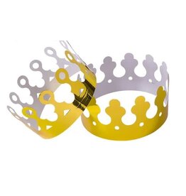 GOLD FOIL CROWNS - 12 PACK