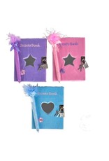 DIARY WITH PEN 5"x6": ASSORTED COLORS