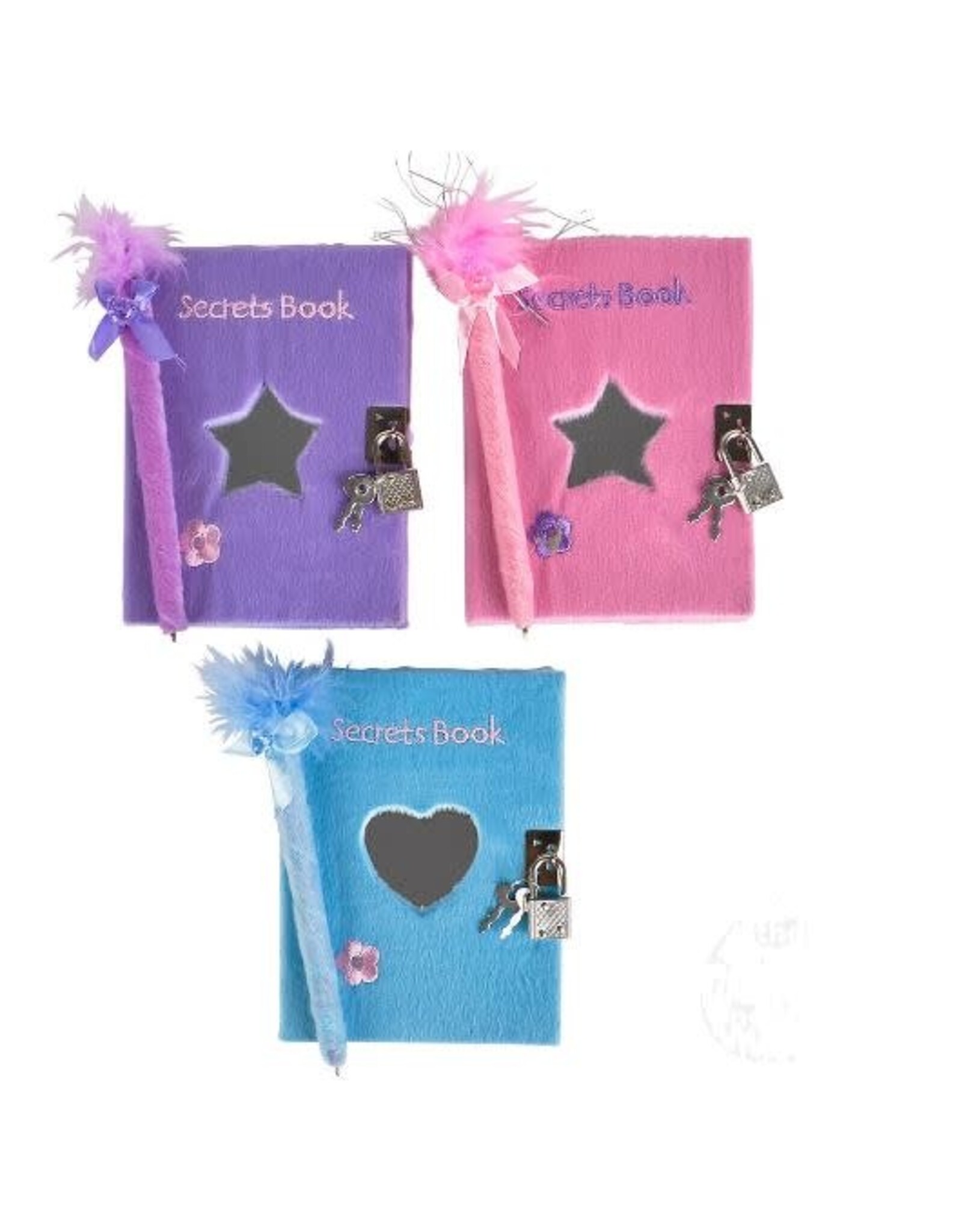 DIARY WITH PEN 5"x6": ASSORTED COLORS
