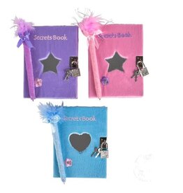 DIARY WITH PEN 5"x6": ASSORTED COLORS