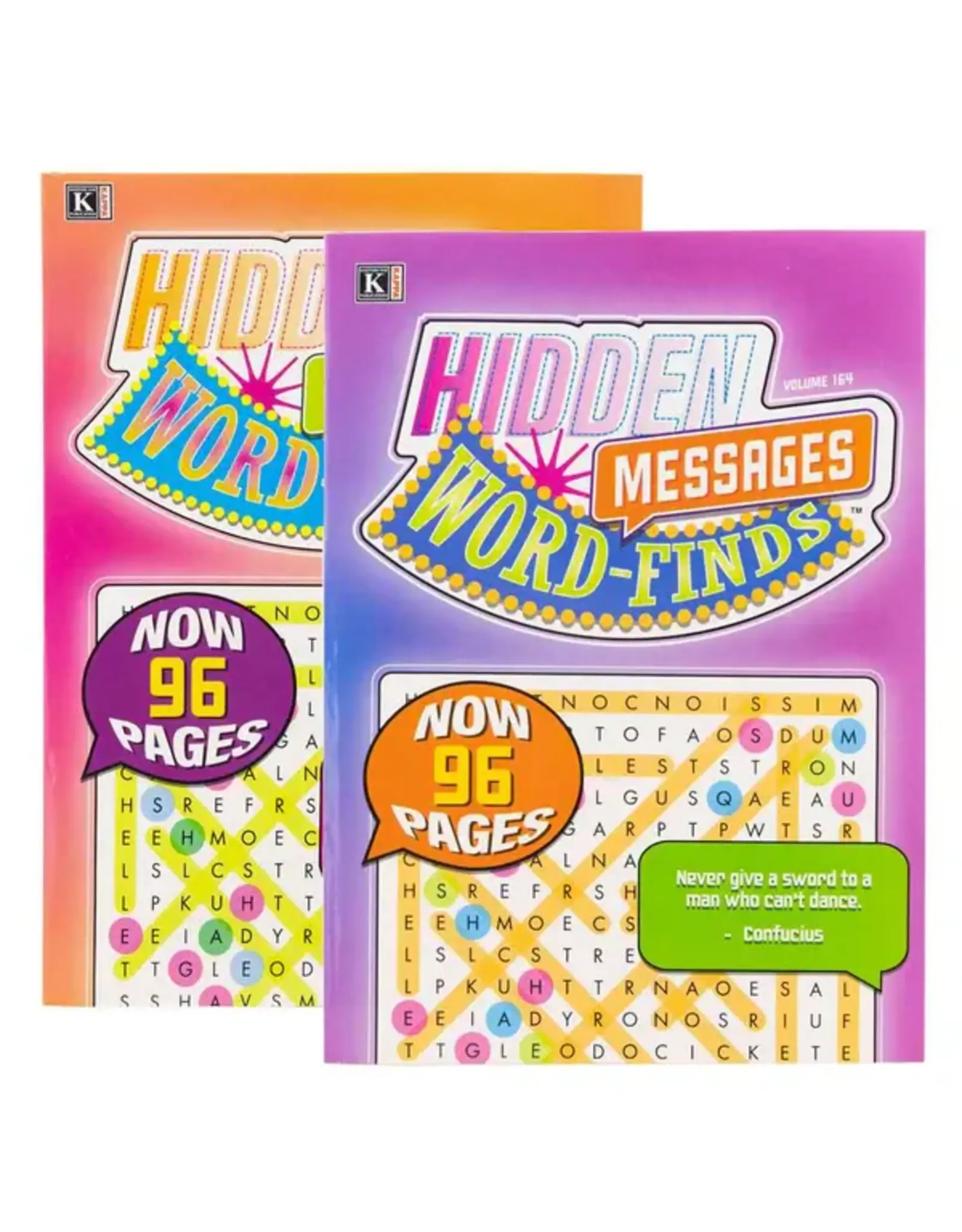 KAPPA HIDDEN MESSAGE WORD FIND BOOK - 96 PAGES