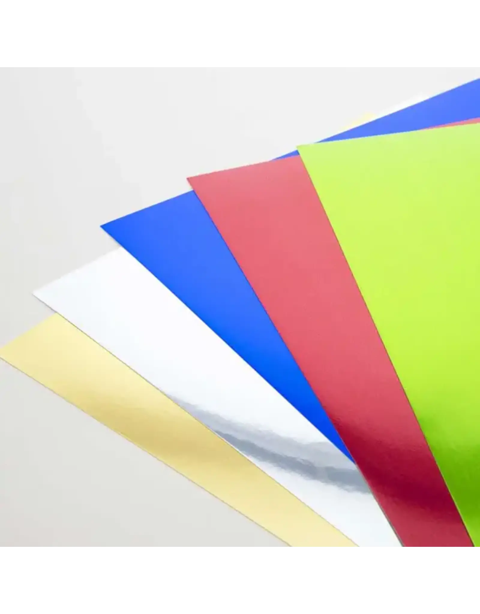 METALLIC POSTER BOARD ASSORTED COLORS  11"X14" -  5 PACK