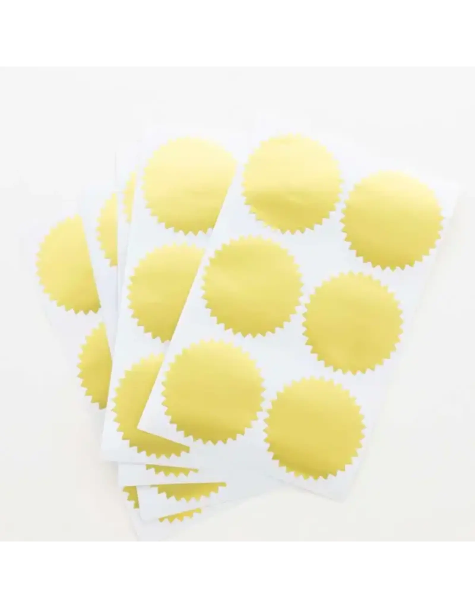 NOTARY & CERTIFICATE SEALS 2" GOLD - 42 PACK