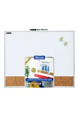 Aluminum Framed Magnetic Dry Erase/Cork Combo Board  16"x20"