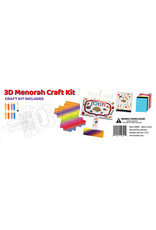 3D FOIL ART MENORAH CRAFT KIT 6.75"X7.75"