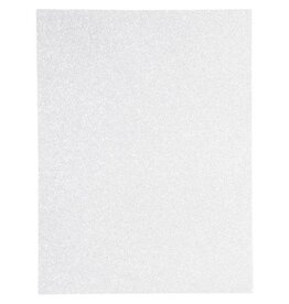 GLITTER FOAM SHEET: 9x12, 2MM WHITE