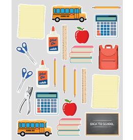 RANENU STICKER SCHOOL TOOLS - 6 SHEETS