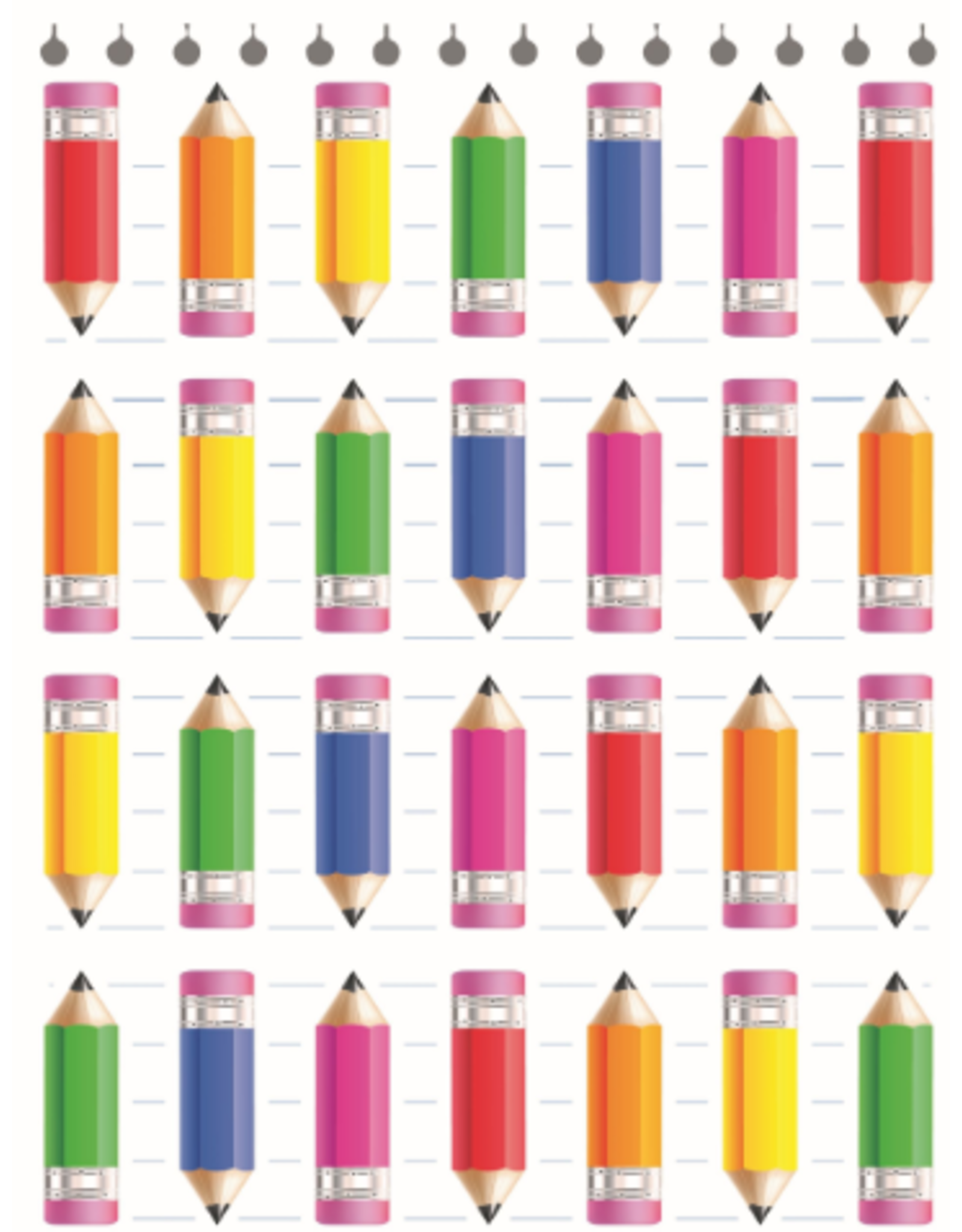 RANENU STICKER PENCILS 6 SHEETS