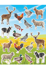 RANENU STICKERS: KOSHER ANIMALS - 6 SHEETS