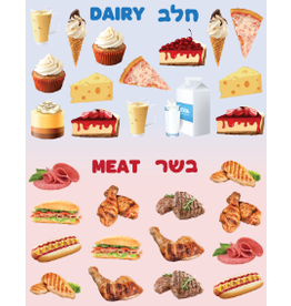 RANENU STICKER MEAT AND DAIRY -  6 SHEETS