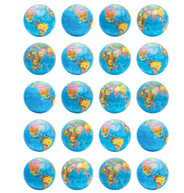 STICKERS GLOBES 6 SHEETS