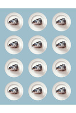 RANENU STICKERS: FISH HEAD - 6 SHEETS