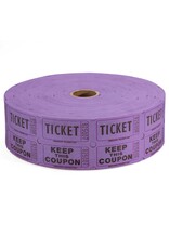 Indiana Ticket Co. RAFFLE TICKETS - PURPLE  - DOUBLE -2000PC