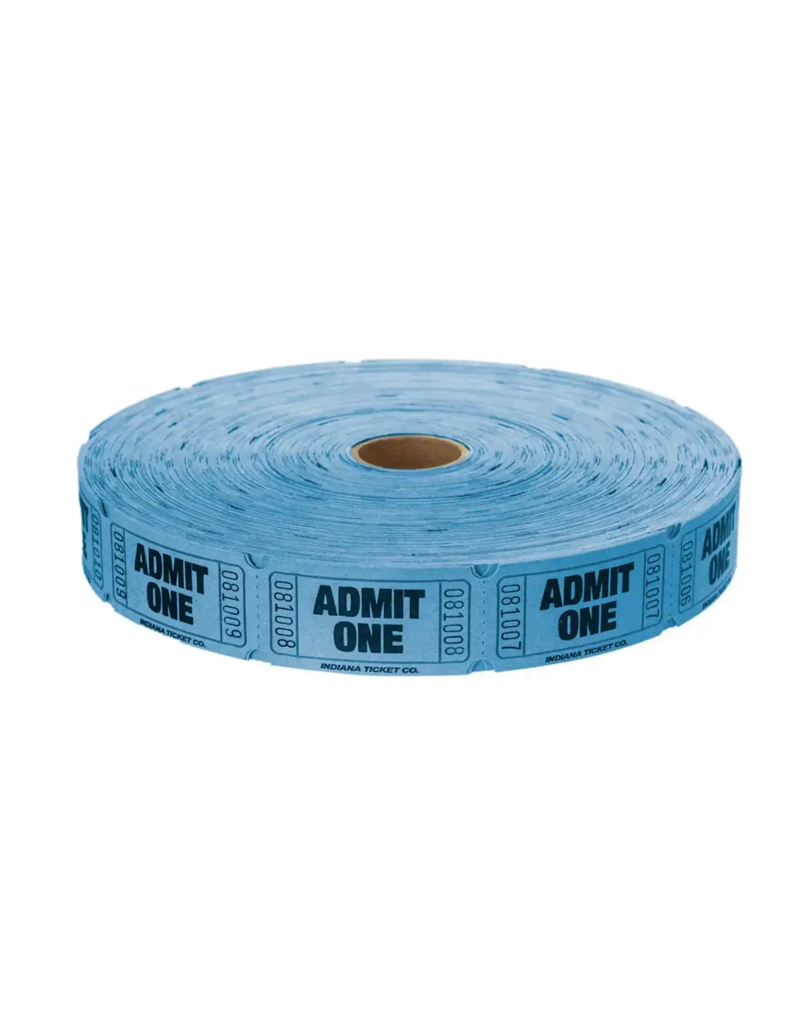 Indiana Ticket Co. RAFFLE TICKETS - BLUE ADMIT ONE -  SINGLE -2000PC