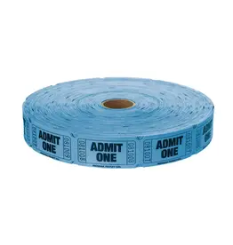 Indiana Ticket Co. RAFFLE TICKETS - BLUE ADMIT ONE -  SINGLE -2000PC