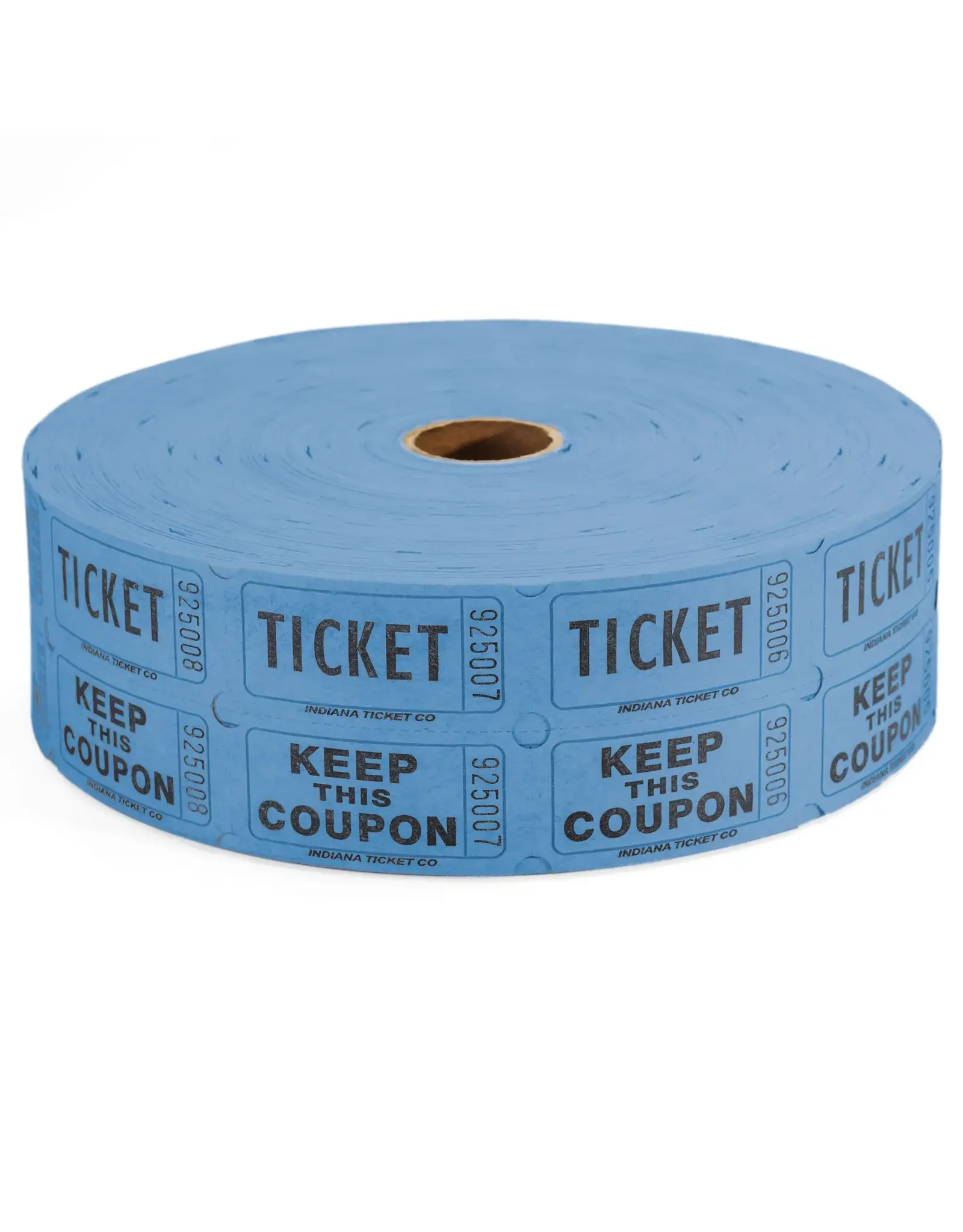 Indiana Ticket Co. RAFFLE TICKETS - BLUE  - DOUBLE -2000PC