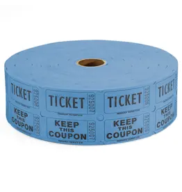 Indiana Ticket Co. RAFFLE TICKETS - BLUE  - DOUBLE -2000PC