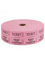 Indiana Ticket Co. RAFFLE TICKETS - PINK  - DOUBLE -2000PC