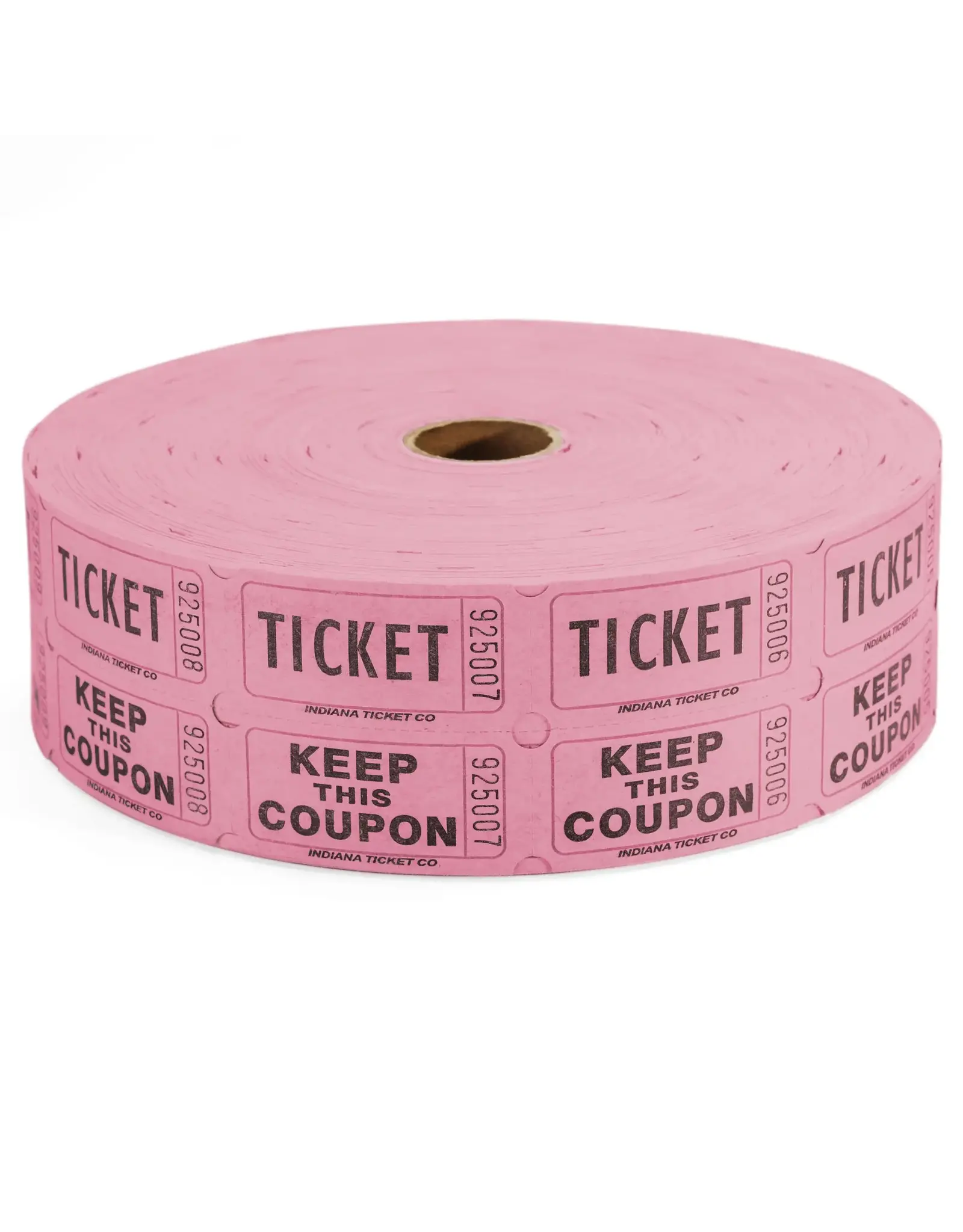 Indiana Ticket Co. RAFFLE TICKETS - PINK  - DOUBLE -2000PC