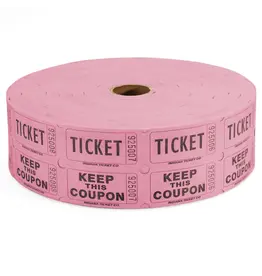 Indiana Ticket Co. RAFFLE TICKETS - PINK  - DOUBLE -2000PC