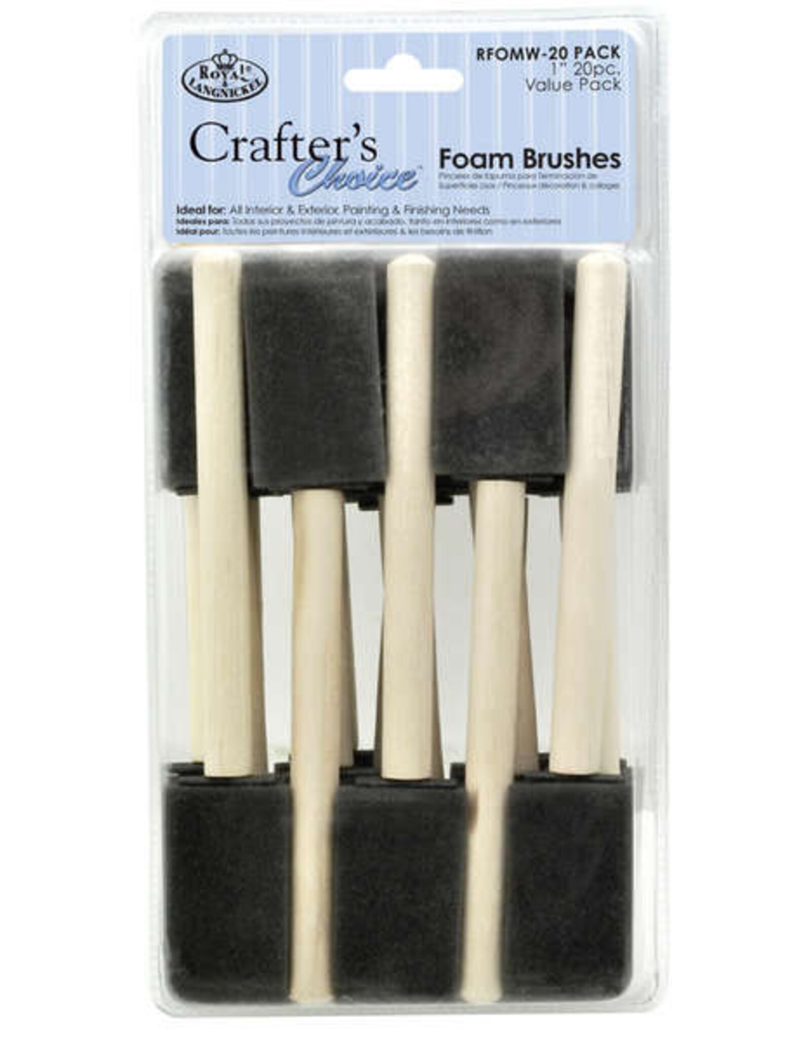 SPONGE BRUSHES - 1" - 20 PACK