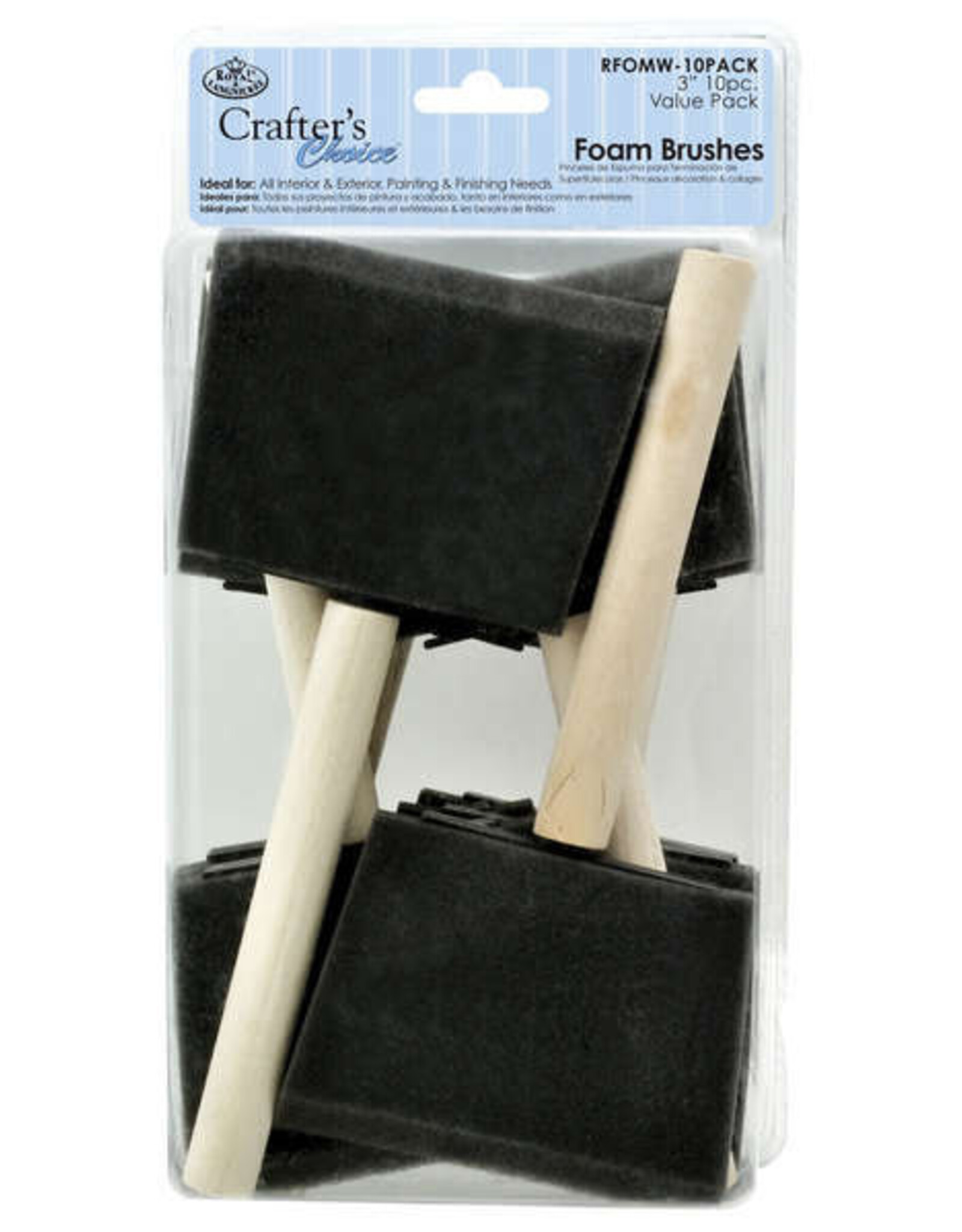 SPONGE BRUSHES - 3" - 10 PACK