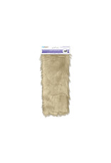 CRAFT FUR - 9x12 -LONG PILE BEIGE