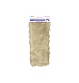 CRAFT FUR - 9x12 -LONG PILE BEIGE