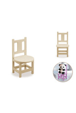 WOOD DESK CHAIR 3"x2.8"x5.5"