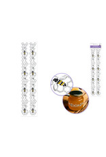 RHINESTONE GEM BEE BORDER 12" - 2 PACK
