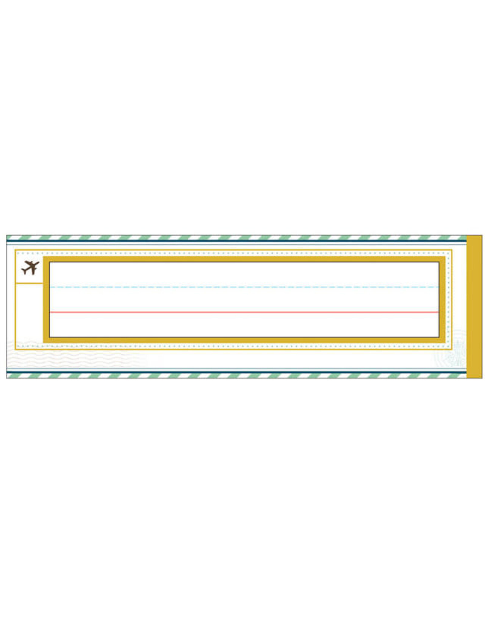 NAME PLATE: LET'S EXPLORE  9.5"X3" 36 PACK
