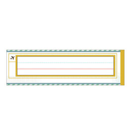 NAME PLATE: LET'S EXPLORE  9.5"X3" 36 PACK