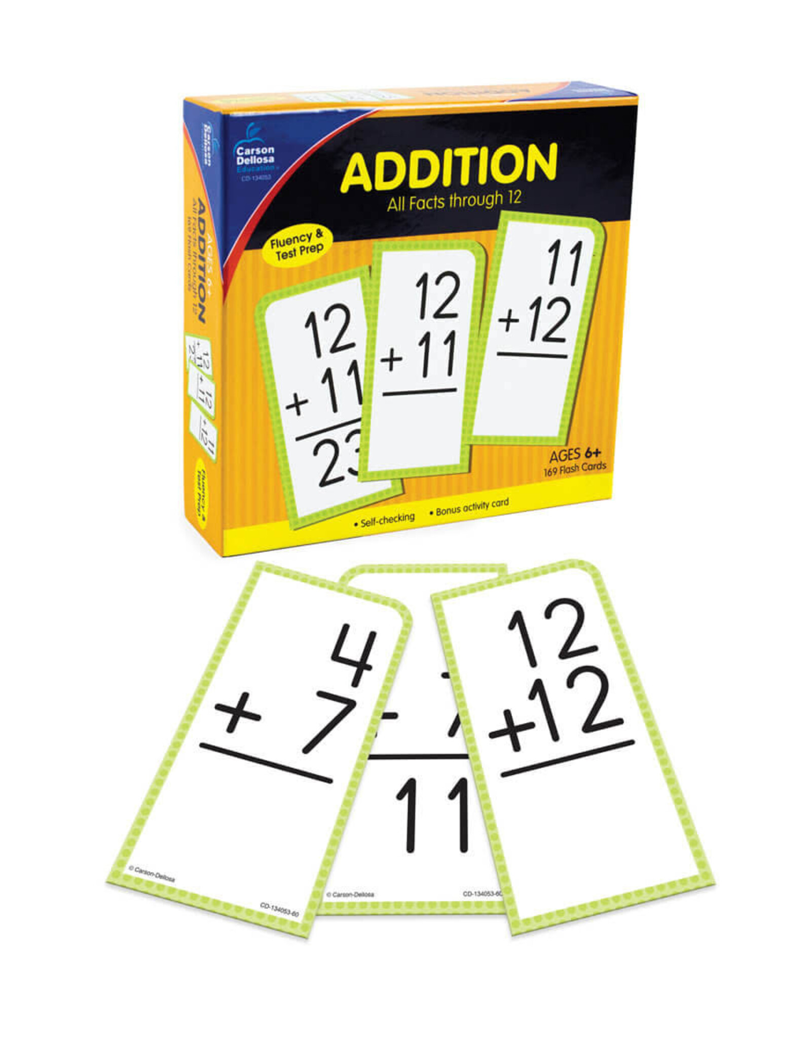 FLASH CARDS: ADDITION ALL FACTS THROUGH 12 - 169 CARDS