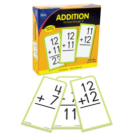 FLASH CARDS: ADDITION ALL FACTS THROUGH 12 - 169 CARDS