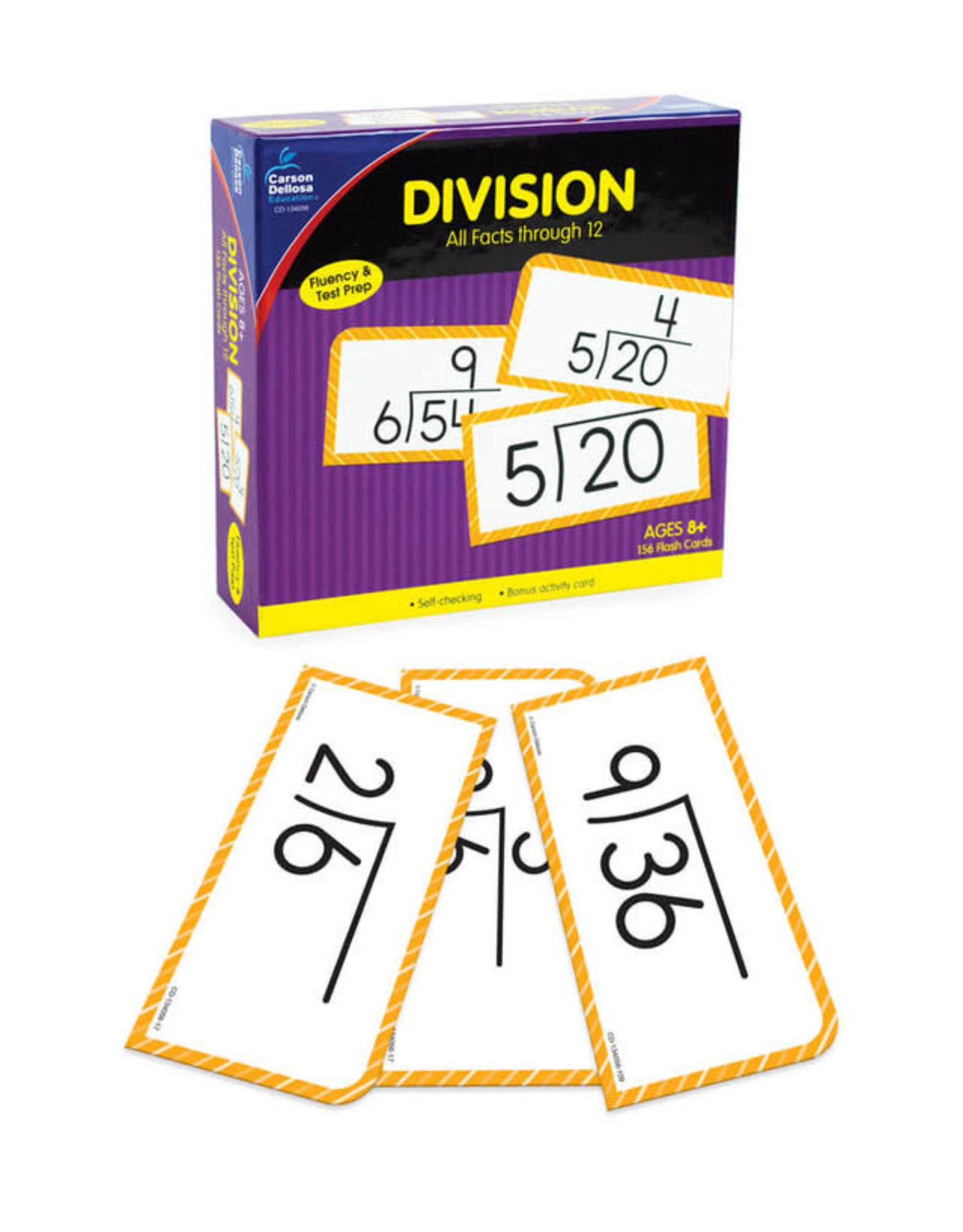 FLASH CARDS: DIVISION ALL FACTS THROUGH 12 - 169 CARDS