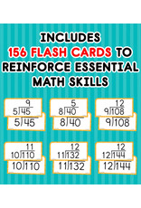 FLASH CARDS: DIVISION ALL FACTS THROUGH 12 - 169 CARDS