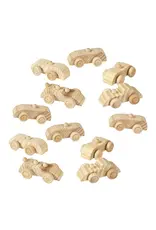 DYO UNFINISHED WOOD CARS  PKG/12