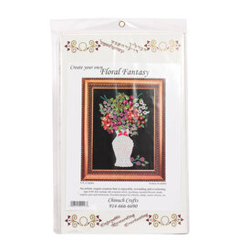 Chinuch Crafts SEQUIN ART : 9"X12" FLORAL (VASE)