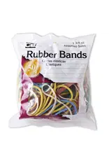 RUBBER BANDS ASSORTED SIZES & COLORS 1-3/8 OZ