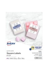 AVERY SQUARE MAILING LABEL 2"X2" 12 PER PAGE -25 SHEETS