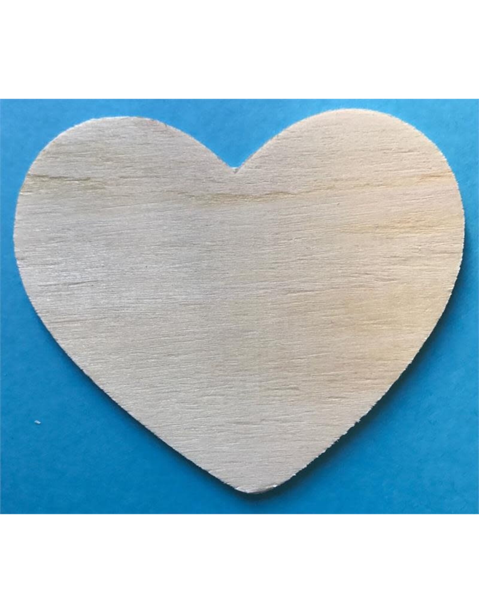 WOOD SHAPE HEART 2"x1.75"