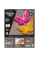 T. S. S.   BUTTERFLY  pink-yellow - 4 PACK
