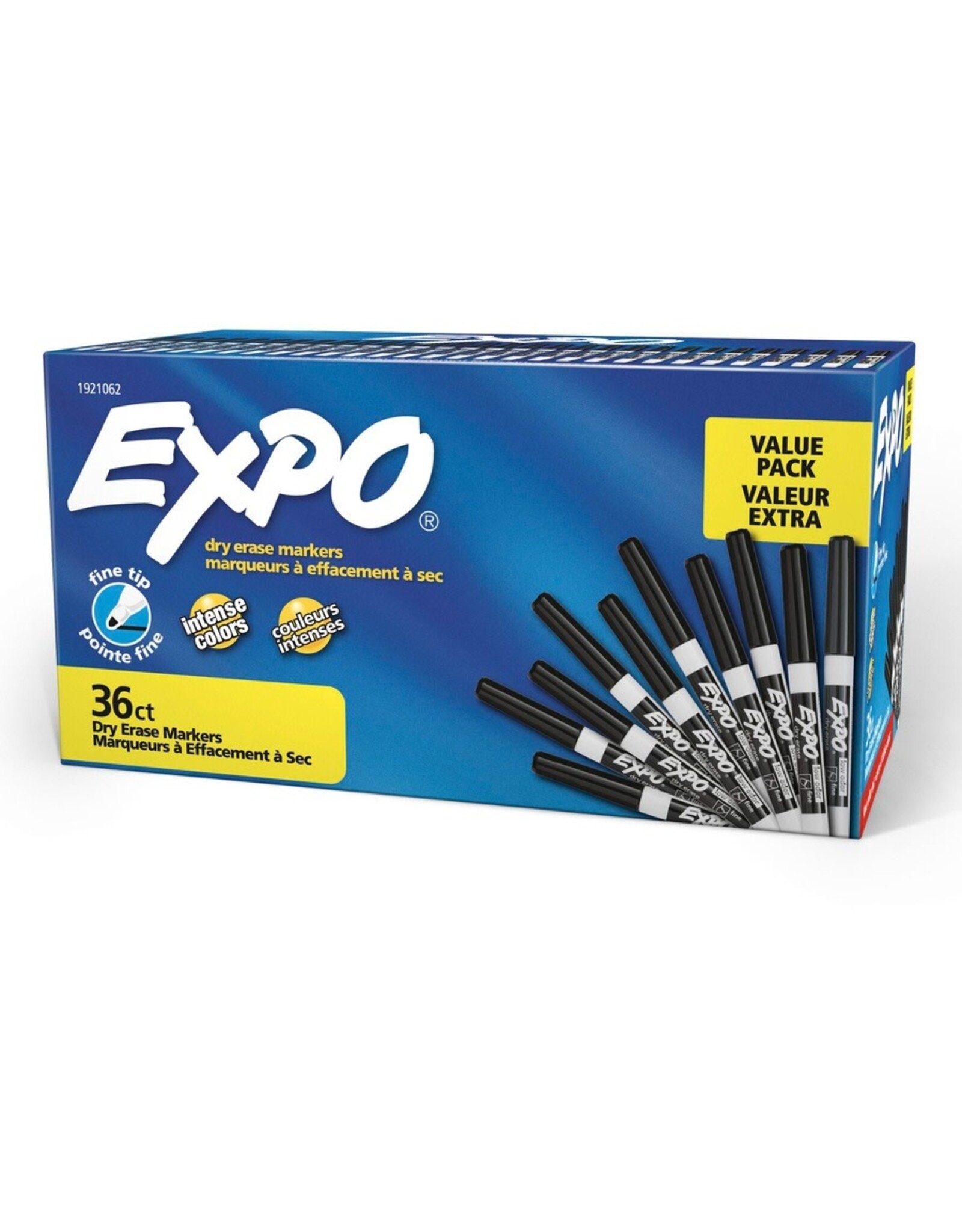 MARKER EXPO DRY ERASE LOW ODOR BLACK, FINE - 36 PACK