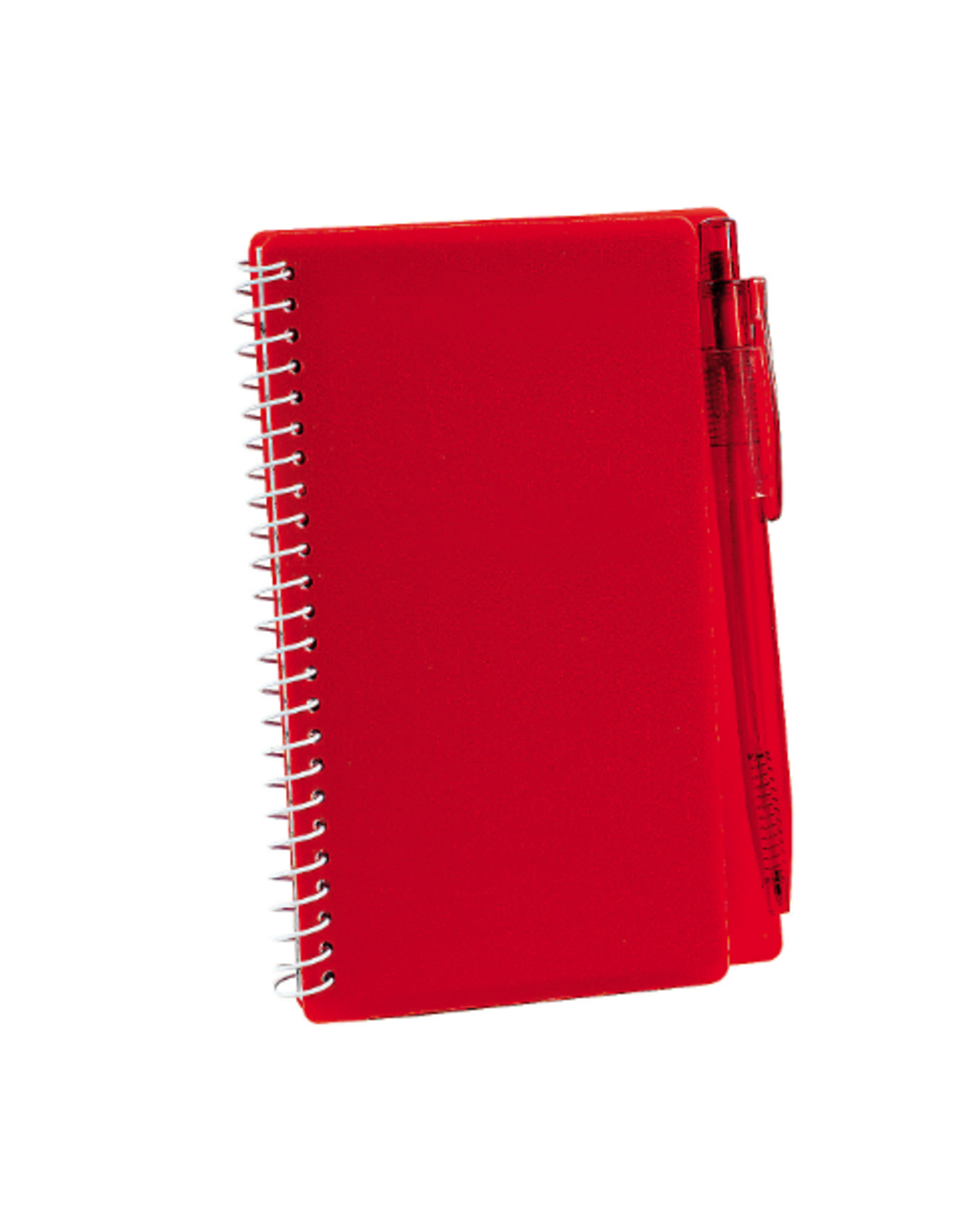 RED  NOTEBOOK AND PEN