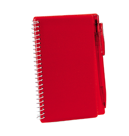 RED  NOTEBOOK AND PEN