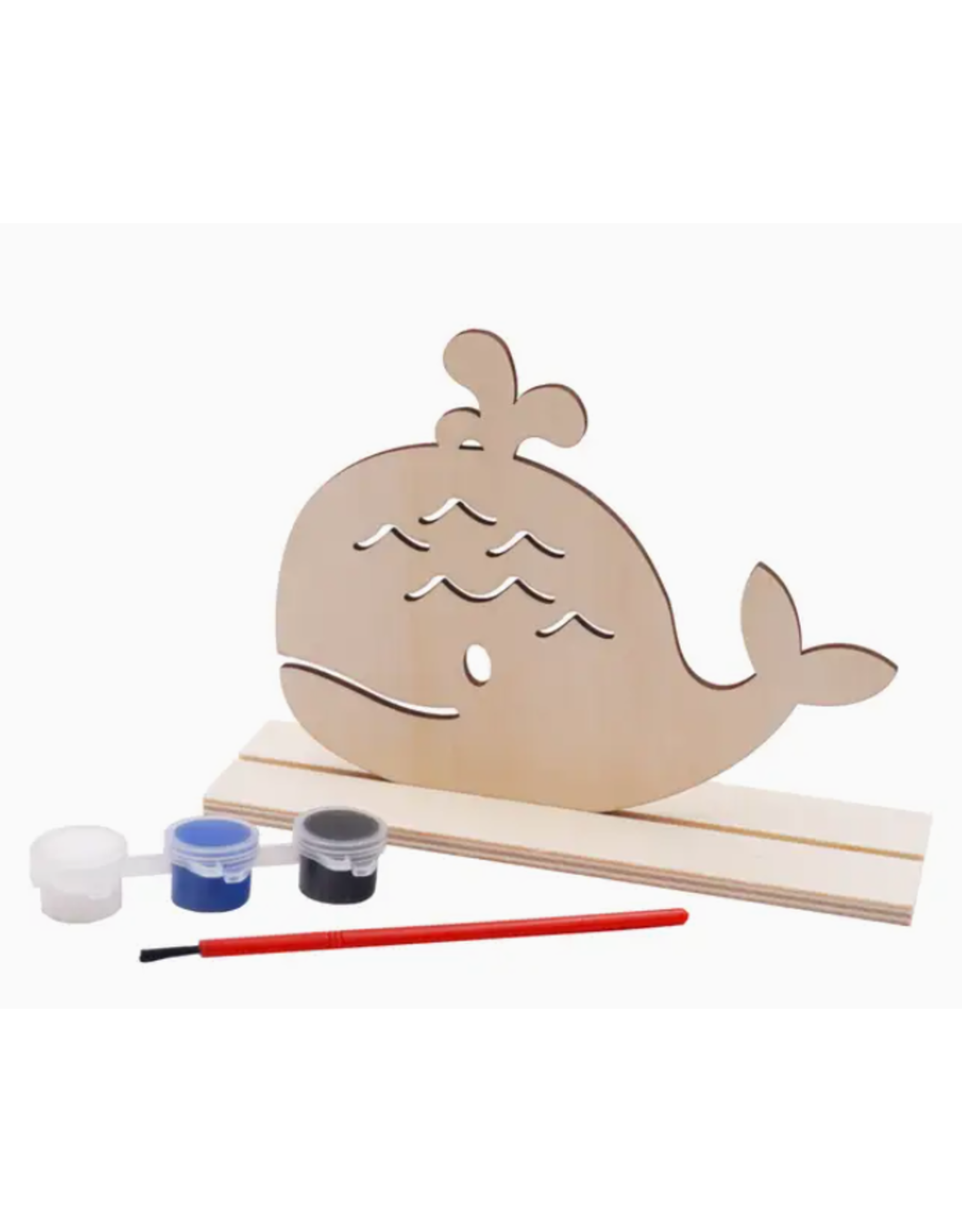 WOODEN PAINTING SET WHALE