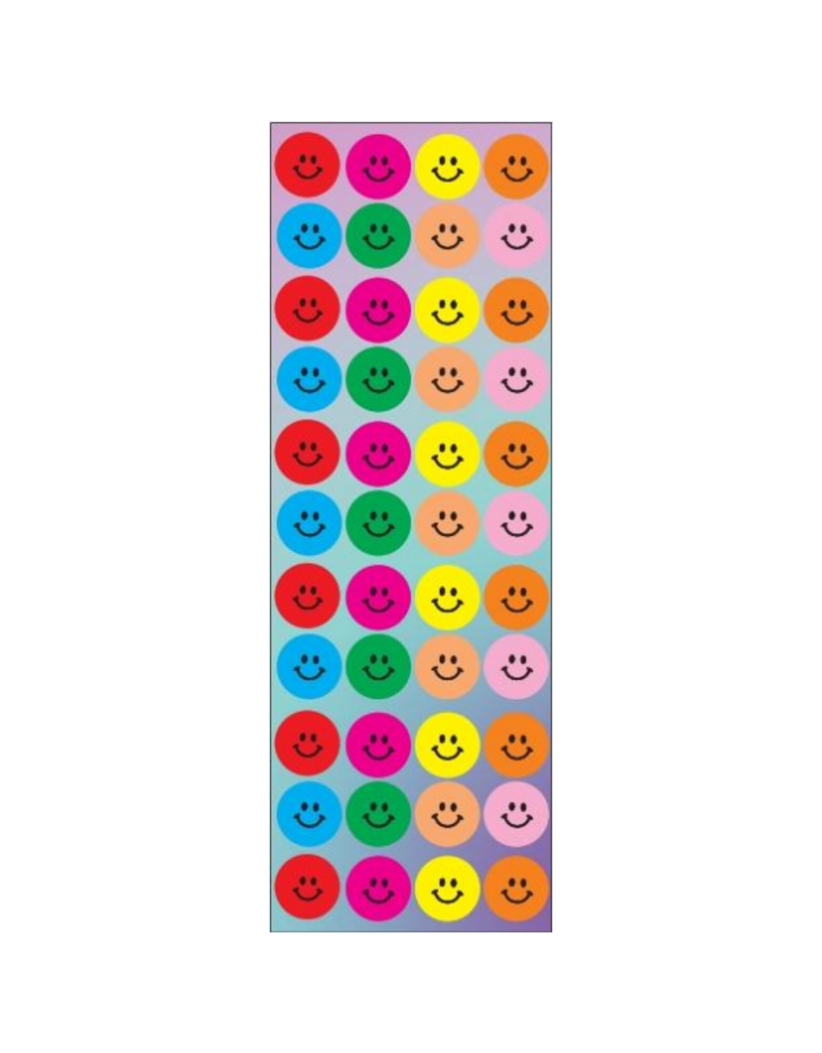incento magic STICKERS:   SMILE ASSORTED COLORS -  6 SHEETS