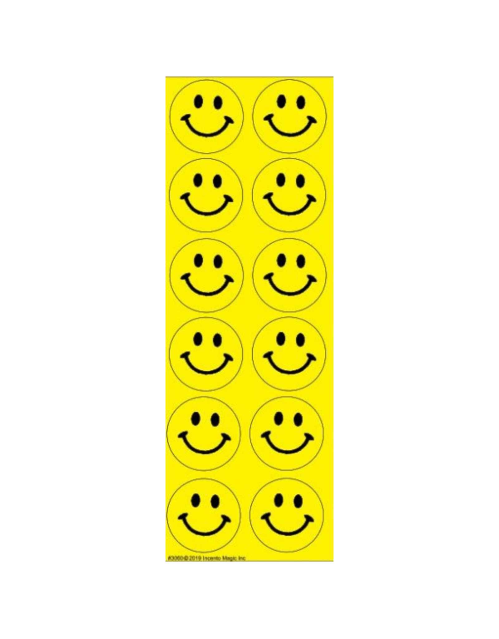 incento magic STICKERS: YELLOW SMILES - 6 SHEETS