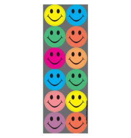 incento magic STICKER: FOIL SMILE ASSORTED COLORS - 6 SHEETS